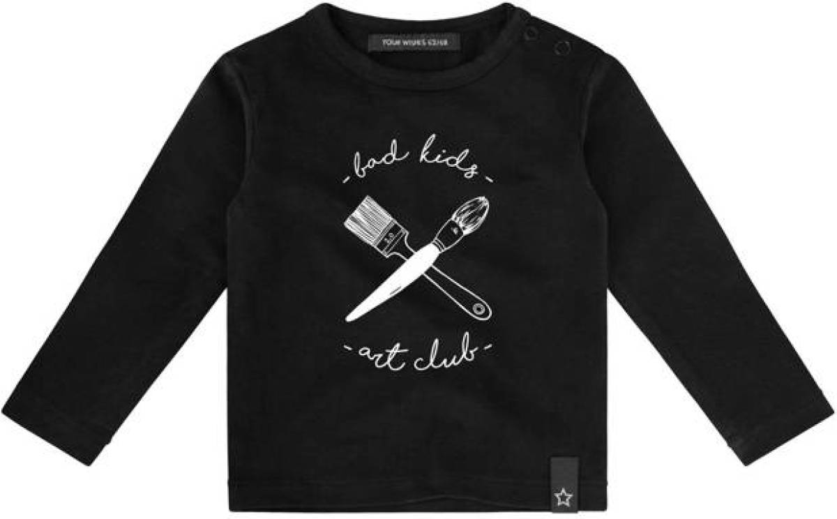 Your Wishes longsleeve met printopdruk zwart