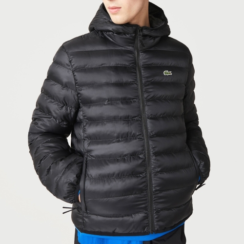 Lacoste Lichte donsjas met ritssluiting en kap