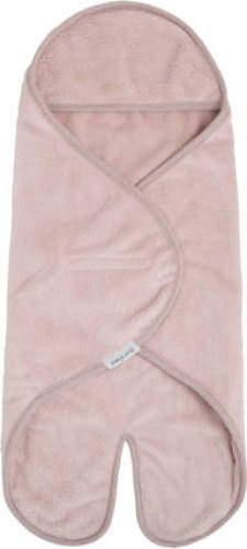 Baby's Only wikkeldeken met voetjes Cozy autostoel 0+ 5-puntsgordel oud roze