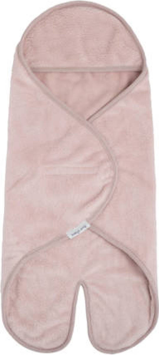 Baby's Only wikkeldeken met voetjes Cozy autostoel 0+ 5-puntsgordel oud roze
