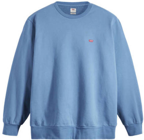 Levi's Big and Tall sweater Plus Size met logo blauw