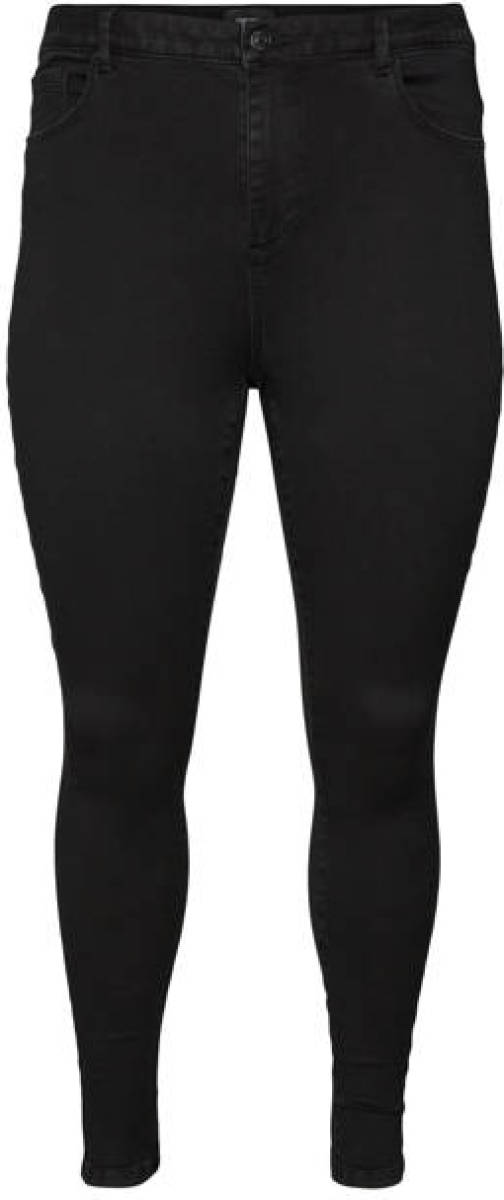 VERO MODA CURVE high waist skinny jeans zwart