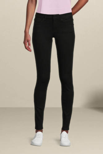 VERO MODA mid waist skinny jeans VMTANYA black