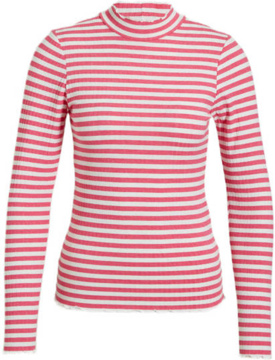 JDY gestreepte top roze/wit