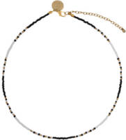 Life of Bulu kralenketting zwart/wit/goudkleurig