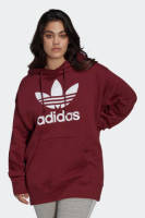 adidas Originals Plus Size hoodie donkerrood/wit