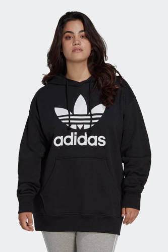 adidas Originals Plus Size hoodie zwart/wit