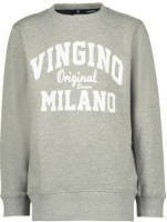 Vingino sweater met logo grijs melange
