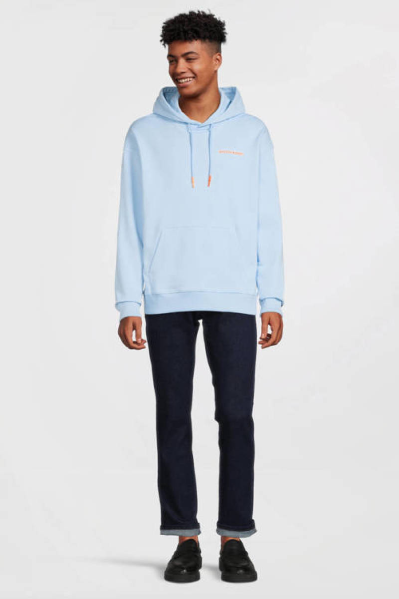 Scotch & Soda hoodie van biologisch katoen 0566 sky