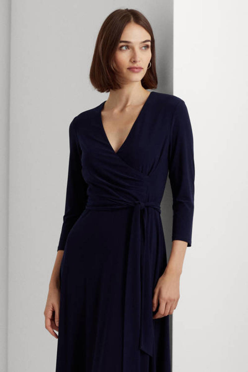 Lauren Ralph Lauren jurk met ceintuur zwart