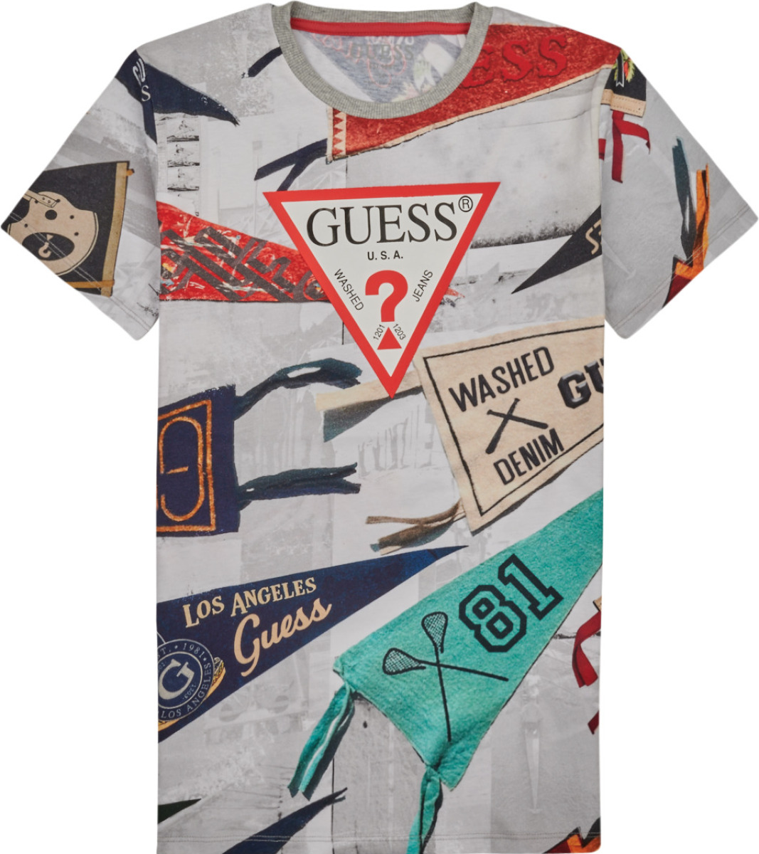 T-shirt Korte Mouw Guess  FLAG PRINT