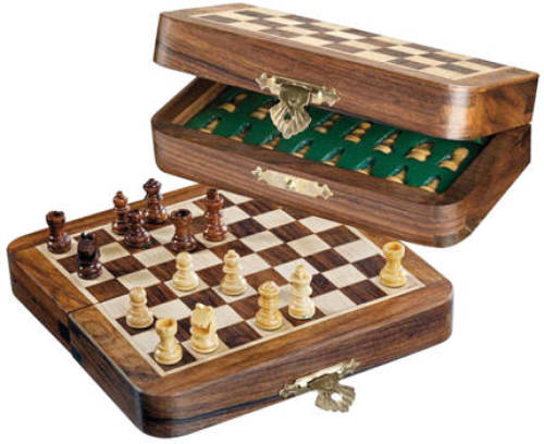 Philos magnetische mini schaakset denkspel