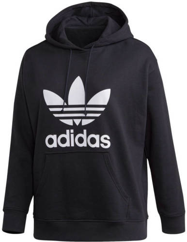 adidas Originals plus size Adicolor hoodie zwart
