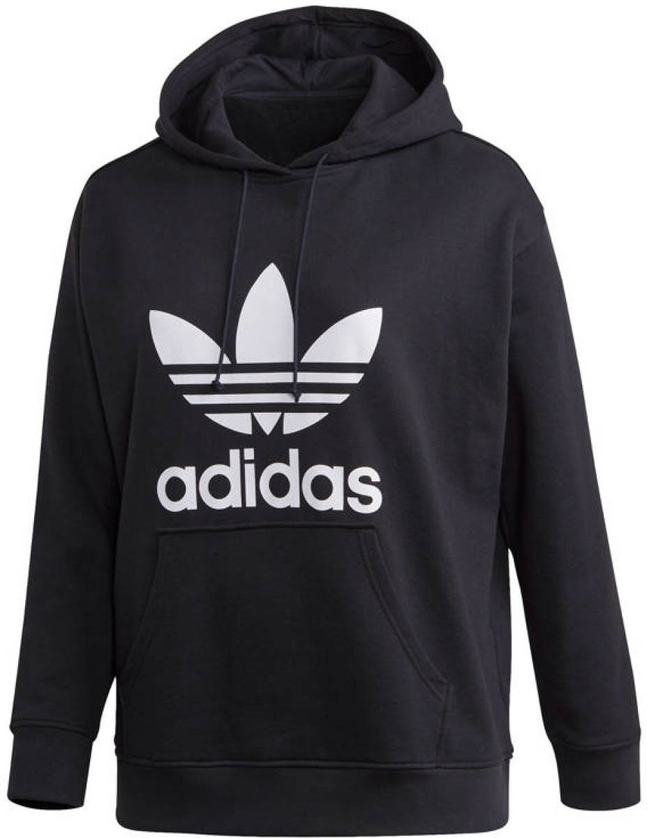 adidas Originals plus size Adicolor hoodie zwart