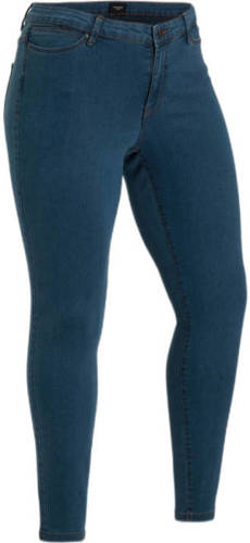 VERO MODA CURVE high waist skinny jegging VMRUDY donkerblauw