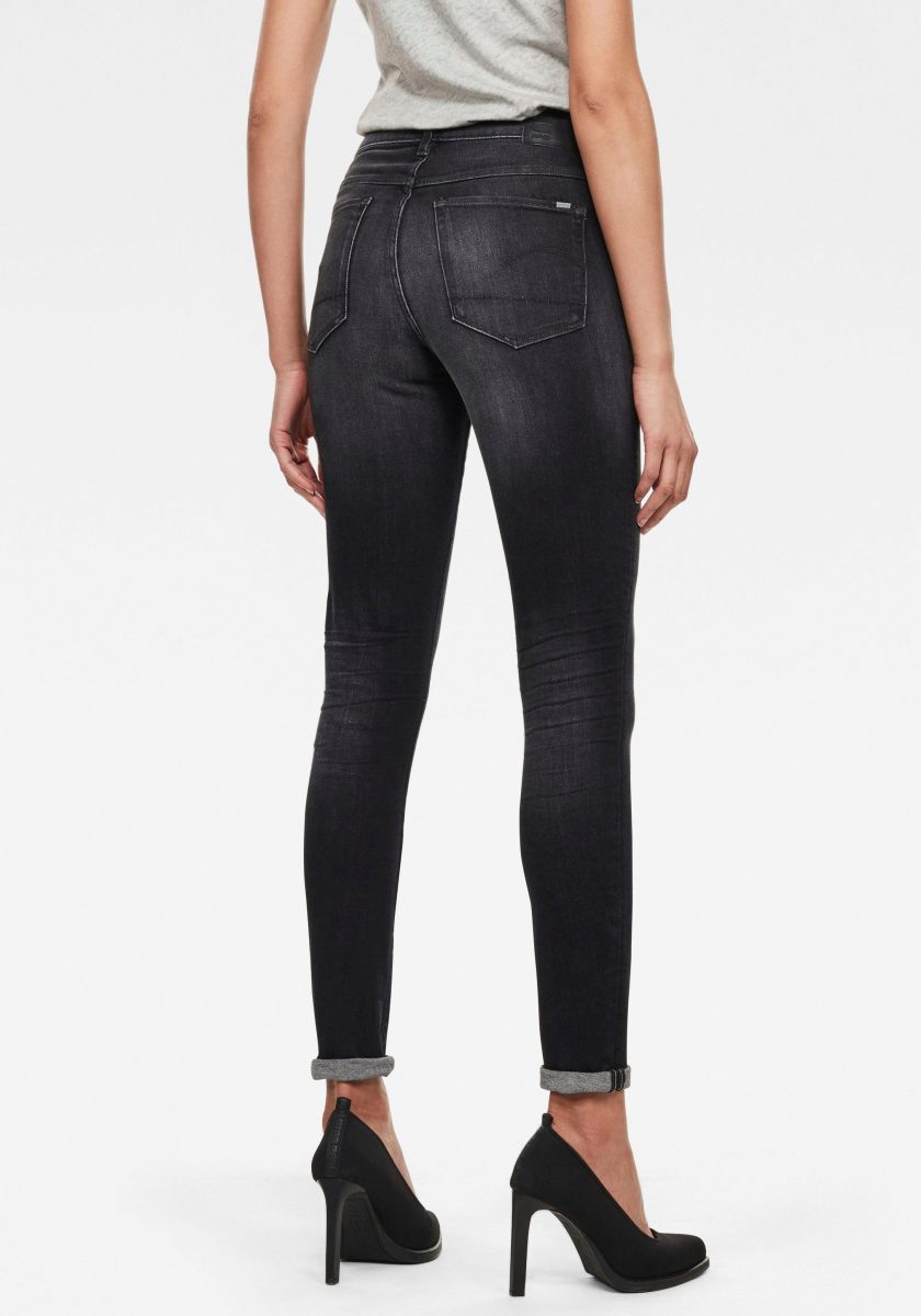 G-star Raw 3301 High Skinny Wmn skinny jeans donkergrijs