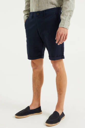 WE Fashion Fundamentals slim fit chino short royal navy