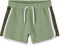 NAME IT KIDS regular fit sweatshort NKFDOJA groen/zwart