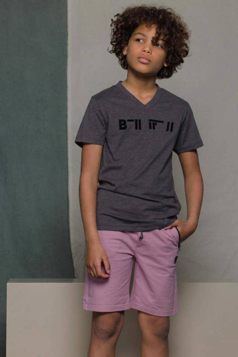 Bellaire regular fit sweatshort roze