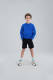 Shoeby Jill & Mitch slim fit sweatshort Tucker zwart