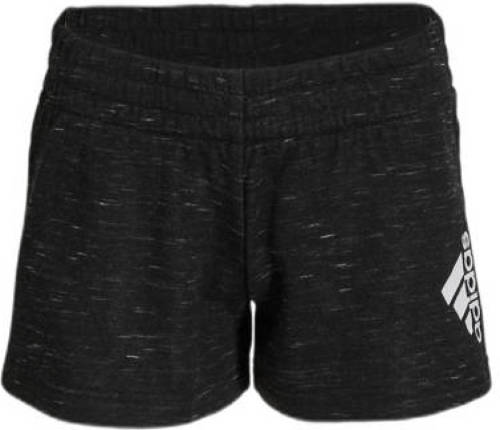 adidas Performance gemêleerde regular fit sweatshort zwart