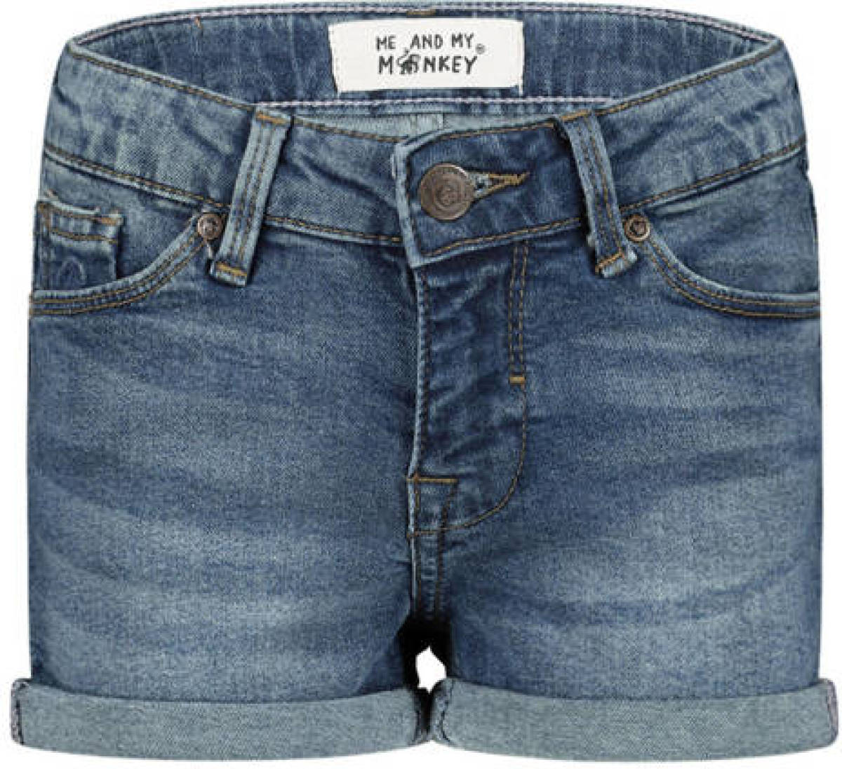 Me & My Monkey short blue wash