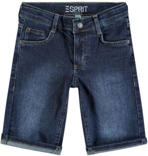 Esprit regular fit denim short blue dark wash