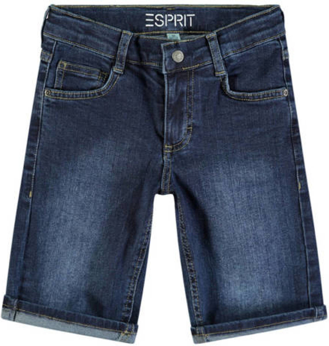 Esprit regular fit denim short blue dark wash