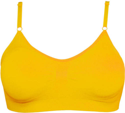 MAGIC Bodyfashion voorgevormde bh zonder beugel geel