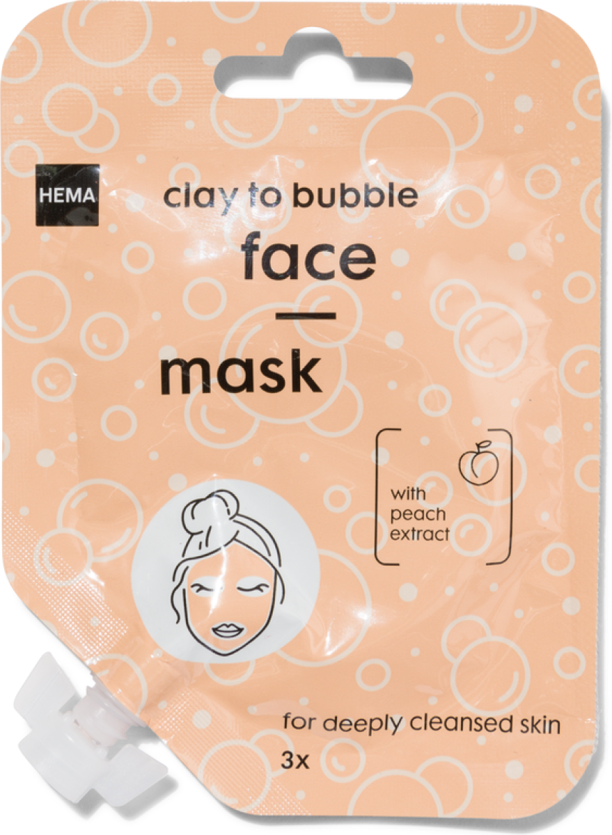 HEMA Gezichtsmasker Klei Bubbels