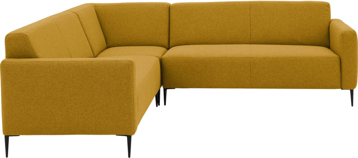 Goossens geel, stof, 2,5-zits, modern design