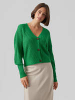 VERO MODA grofgebreid vest VMLEA groen