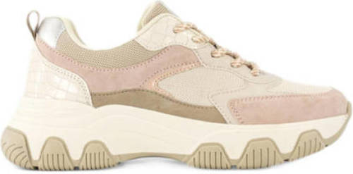 Oxmox chunky sneakers roze/beige