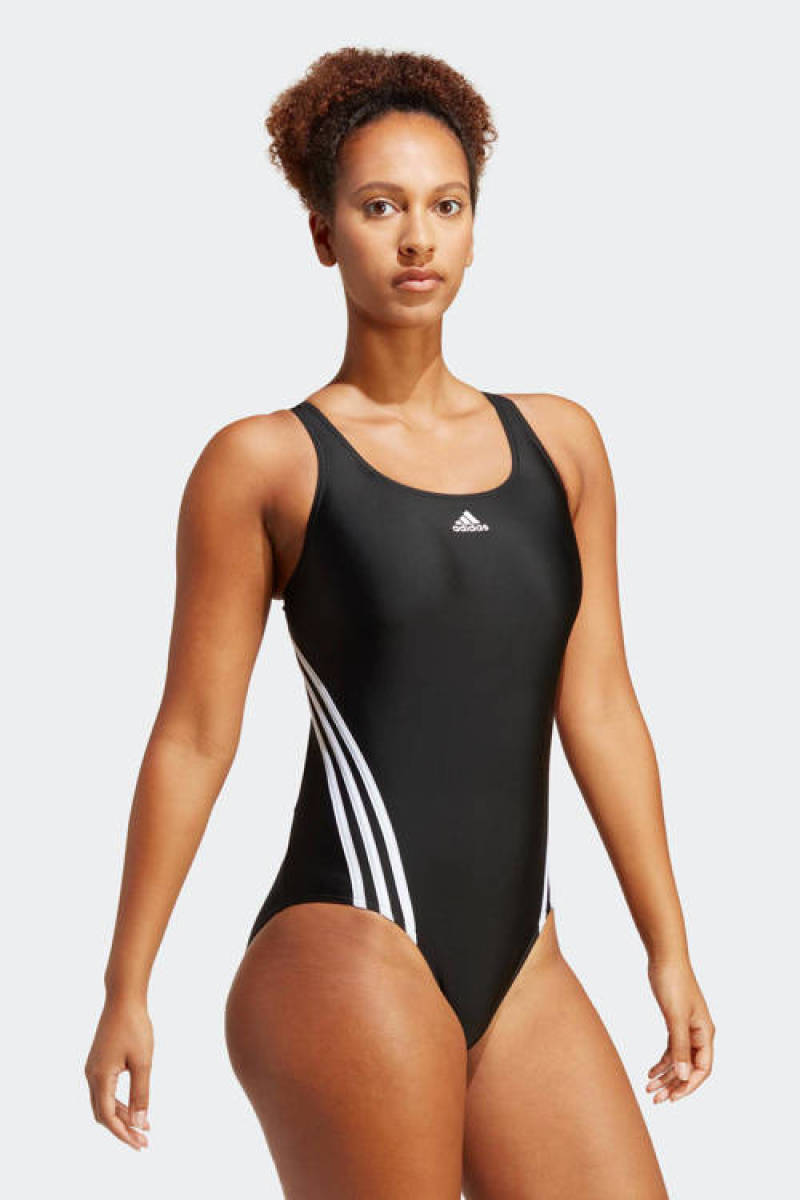 adidas Performance sportbadpak zwart/wit