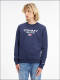 Tommy Jeans sweater met logo c87 twilight navy