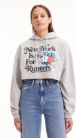Tommy Jeans Cropped hoodie, motief vooraan