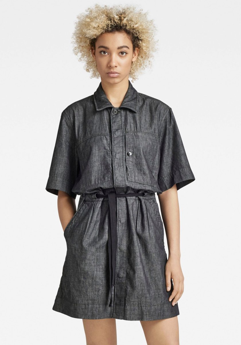 G-star Raw Jurk met overhemdkraag