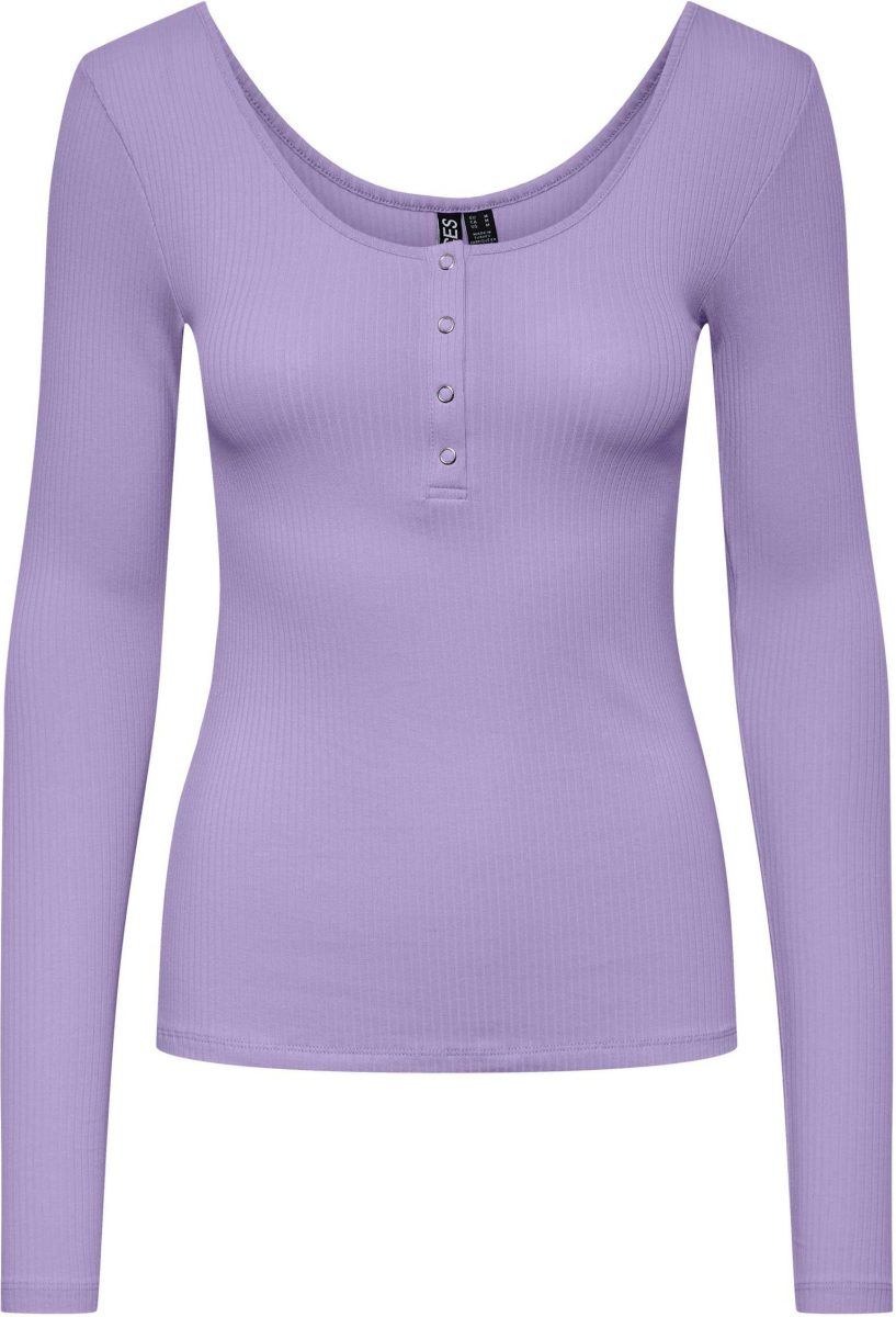PIECES Shirt met lange mouwen PCKITTE LS TOP NOOS BC