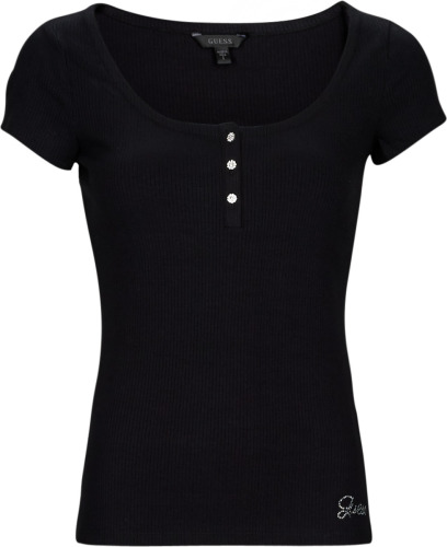 T-shirt Korte Mouw Guess  ES SS KARLEE JEWEL BTN HENLEY