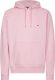 Tommy hilfiger hoodie met biologisch katoen tol classic pink