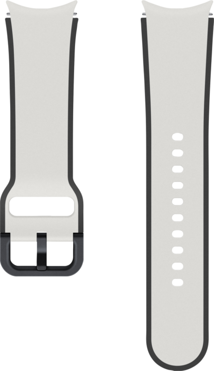 Samsung Siliconen Two-tone Sport Bandje Crème M/L 20mm