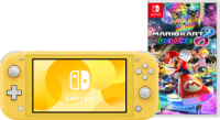 Nintendo Switch Lite Geel + Mario Kart 8 Deluxe Switch