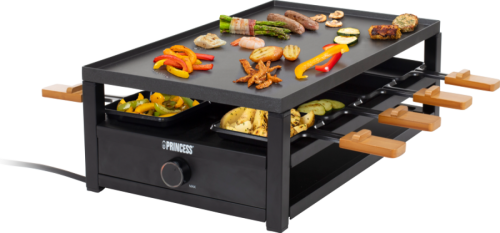 Princess Raclette 162655 Black Steel