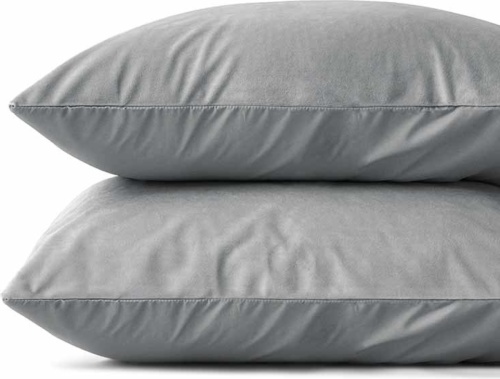 Sleeptime 2-Pack: Velvet kussensloop Grijs