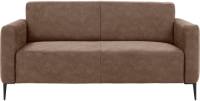 Goossens Zitmeubel Key West bruin, micro leer, 2,5-zits, modern design