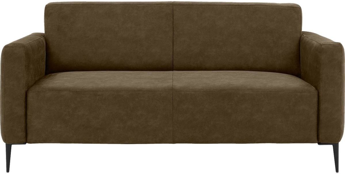Goossens Zitmeubel Key West groen, micro leer, 2,5-zits, modern design