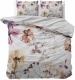 DreamHouse Bedding Dekbedovertrek Flowers - 100% Katoen - Met Knoopsluiting, Incl. Kussenslopen - Grijs