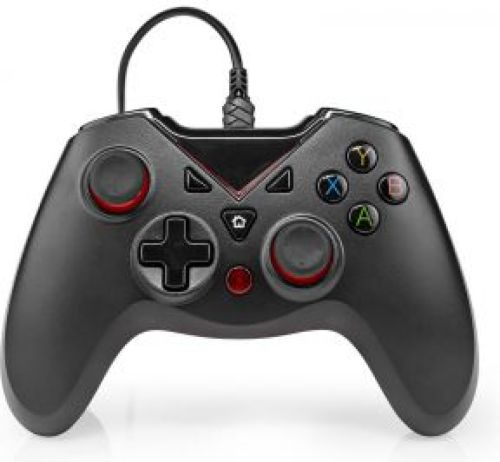 Nedis Gamepad | USB Type-A | USB Gevoed | PC | Aantal knoppen: 12 | Kabellengte: 1.60 m | Zwart