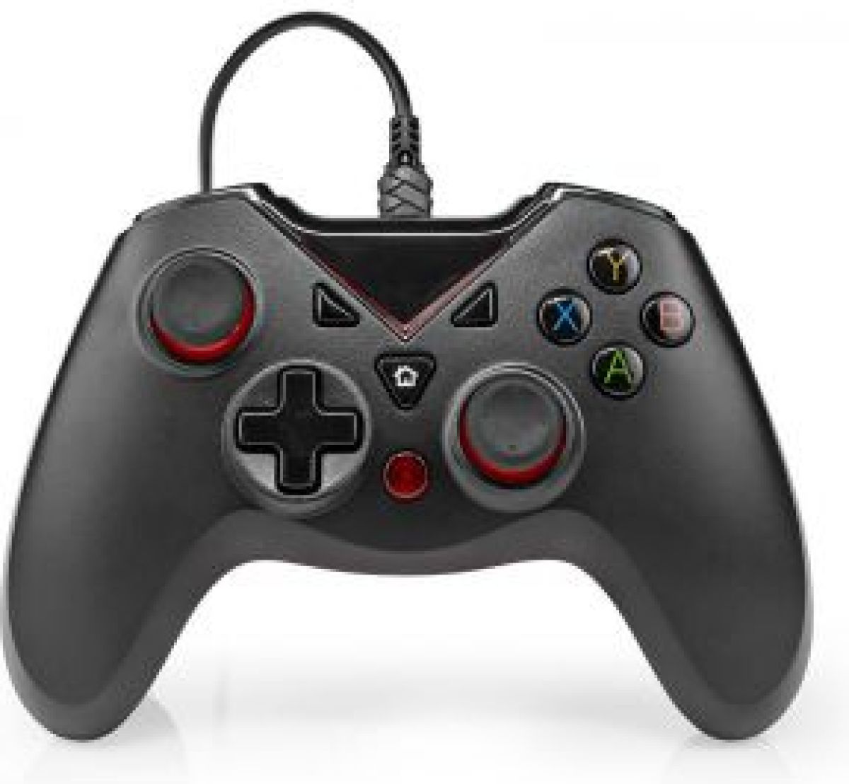 Nedis Gamepad | USB Type-A | USB Gevoed | PC | Aantal knoppen: 12 | Kabellengte: 1.60 m | Zwart