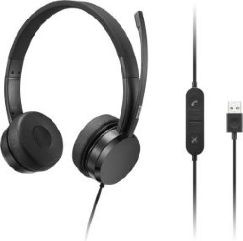 Lenovo 4XD1K18260 hoofdtelefoon/headset Hoofdtelefoons Bedraad Hoofdband Muziek/Voor elke dag USB Ty